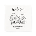 2 Chiens Dessin Doodle Nous faisons trop Mariage