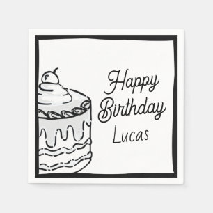 Serviette En Papier 2D Boys Second Birthday Party Comic Style