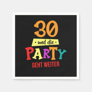 Serviette En Papier 30 Und Die Party 30 e Anniversaire Célébration Cad