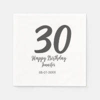 30e anniversaire ajouter nom date année noir modèl