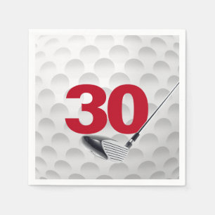Serviette En Papier 30e anniversaire Golf Ball