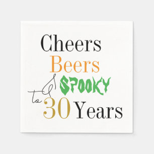 Serviette En Papier 30e anniversaire Halloween Soeurs Éffrayants fête