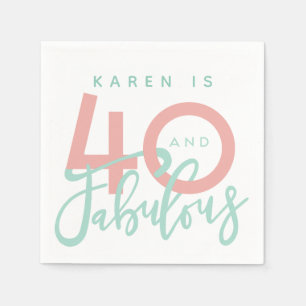 Serviette En Papier 40 et fabuleux serviettes de fête d'anniversaire