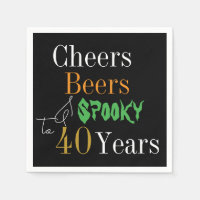 40e anniversaire Halloween Cheers Bières Fête Éffr
