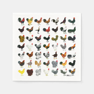 Serviette En Papier 49 Coq