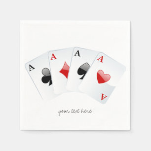 Serviette En Papier 4 Aces Casino Papier Jeu de Naples