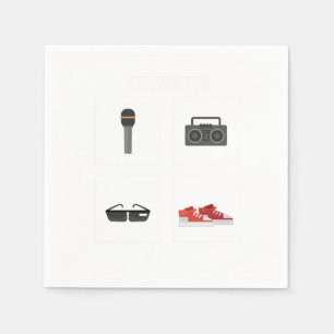 Serviette En Papier 4 éléments Hipster Hip hop