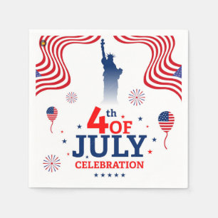 Serviette En Papier 4 juillet