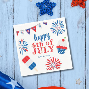 Serviette En Papier 4 juillet