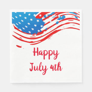 Serviette En Papier 4 juillet Papier Napkins