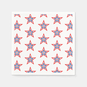 Serviette En Papier 4 juillet Patriotic Paper Napkins