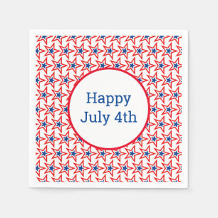 Serviette En Papier 4 juillet Patriotic Paper Napkins
