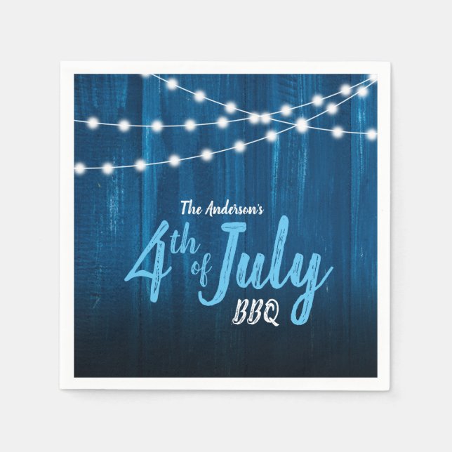 Serviette En Papier 4 juillet Russe BBQ Party (Devant)
