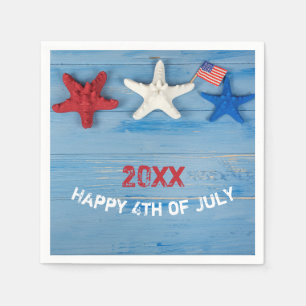 Serviette En Papier 4 juillet Starfish