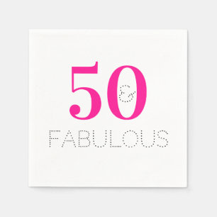 Serviette En Papier 50 et fabuleuse fête d'anniversaire moderne Hot Pi
