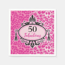 50 et fabuleux Leopard rose 50e Anniversaire servi