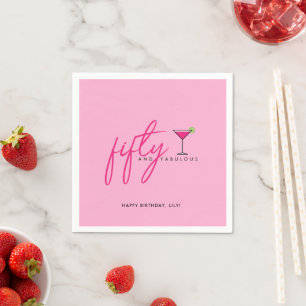 Serviette En Papier 50 et Fabulous Women's 50th Birthday Party