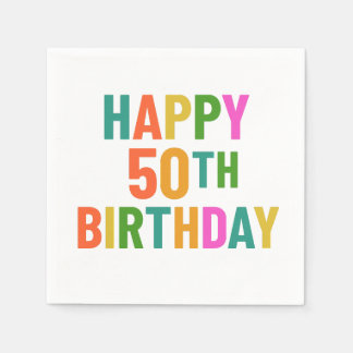 Serviette En Papier 50e anniversaire