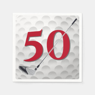 Serviette En Papier 50e anniversaire Golf Club Napkins