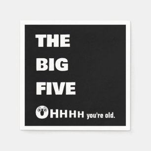Serviette En Papier 50e anniversaire vieillir humour