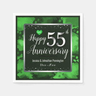Serviette En Papier 55e anniversaire du Mariage