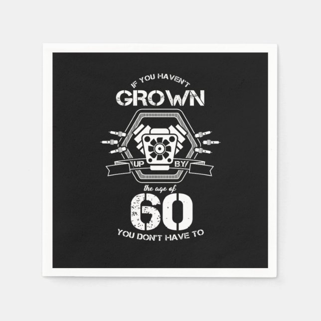 Serviette En Papier 60 e anniversaire cadeau de célébration si vous av (Devant)