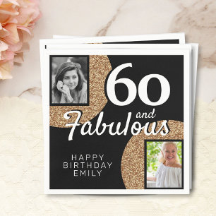 Serviette En Papier 60 et Fabulous Gold Parties scintillant 2 Photo 60
