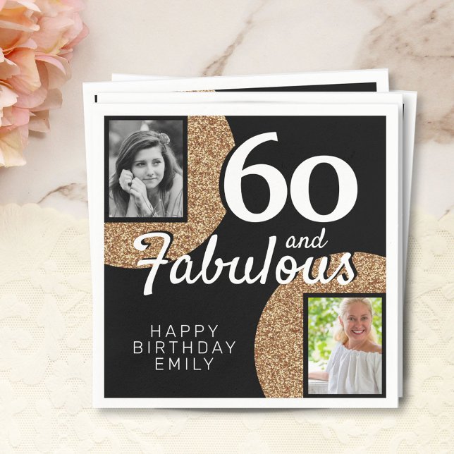 Serviette En Papier 60 et Fabulous Gold Parties scintillant 2 Photo 60 (Créateur téléchargé)