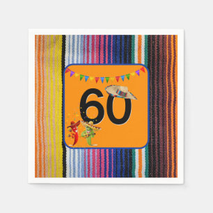 Serviette En Papier 60e anniversaire Conception mexicaine