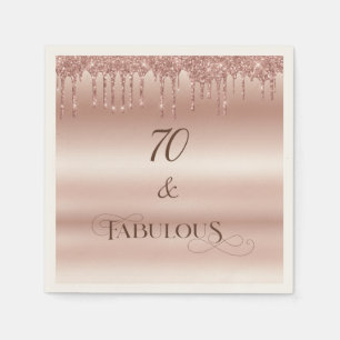 Serviette En Papier 70 Fabuleux Rose Gold Parties scintillant fête d'a