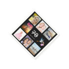 70e anniversaire fête noir photo nom collage