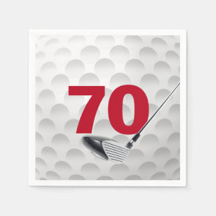 Serviette En Papier 70e anniversaire Golf Ball