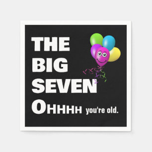 Serviette En Papier 70e fête d'anniversaire Obtenir un vieil Humour