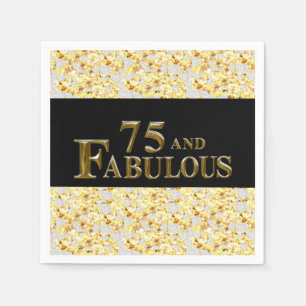 Serviette En Papier 75e anniversaire 