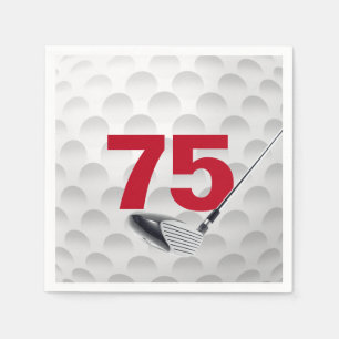 Serviette En Papier 75e anniversaire Golf Ball