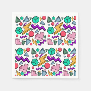 Serviette En Papier 80s esthétique Vintage rétro