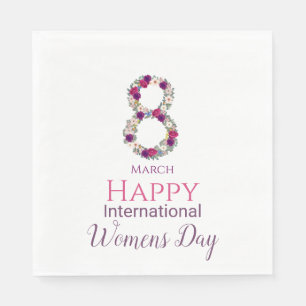 Serviette En Papier 8 mars Journée internationale des femmes
