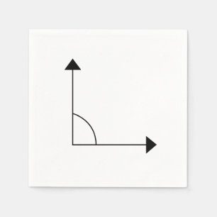 Serviette En Papier 90° Parti mathématique de l'angle droit