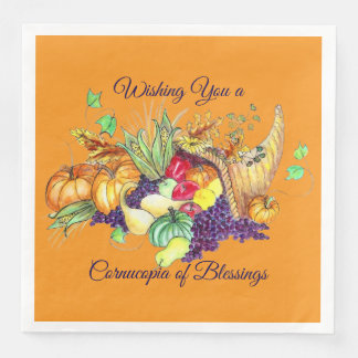 Serviette En Papier A Cornucopia of Blessings