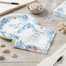 À la mer bientôt Shower de bébé Coquillage