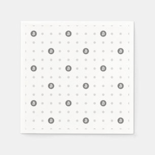 Serviette en papier à pois Bitcoin