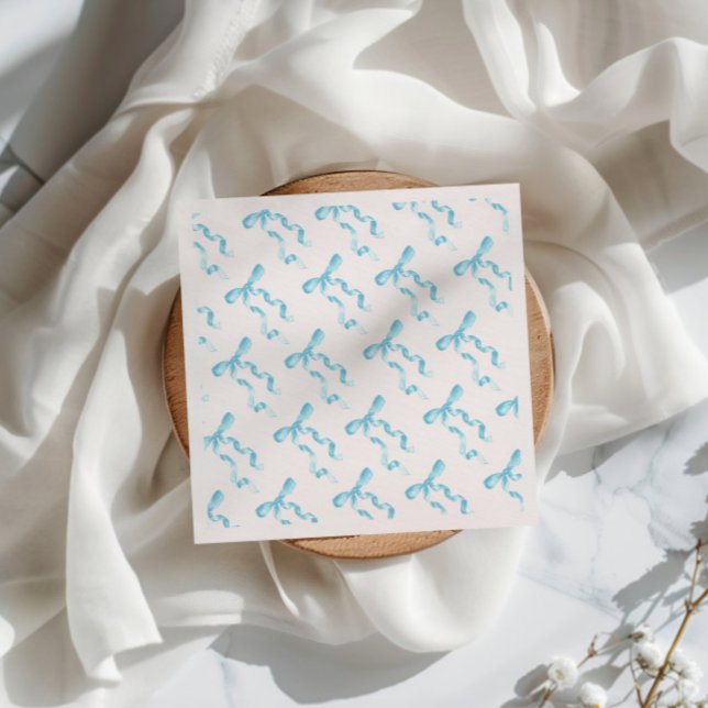 Serviette en papier à ruban bleu (Créateur téléchargé)