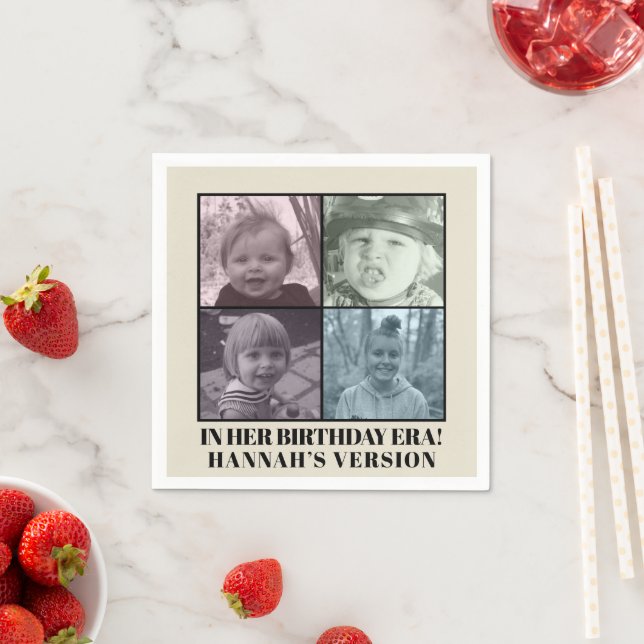 Serviette En Papier A Son Ère D'Anniversaire Photo Eras Anniversaire (En situation)