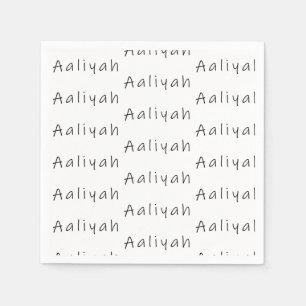 Serviette En Papier Aaliyah