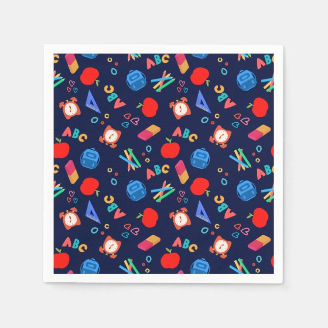 SERVIETTE EN PAPIER ABC (Devant)