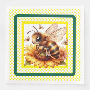 Serviette En Papier Abeille Incroyable