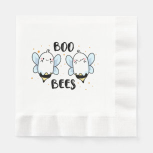 Serviette En Papier Abeilles de Boo Ghost mignonnes - Drôle Halloween 