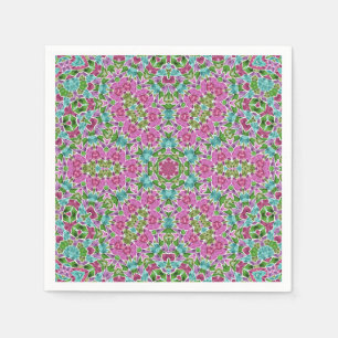 Serviette En Papier Abstract modern mosaic kaleidoscopic