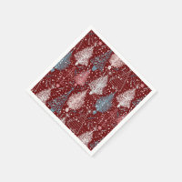 Abstrait Noël Arbres Motif 3