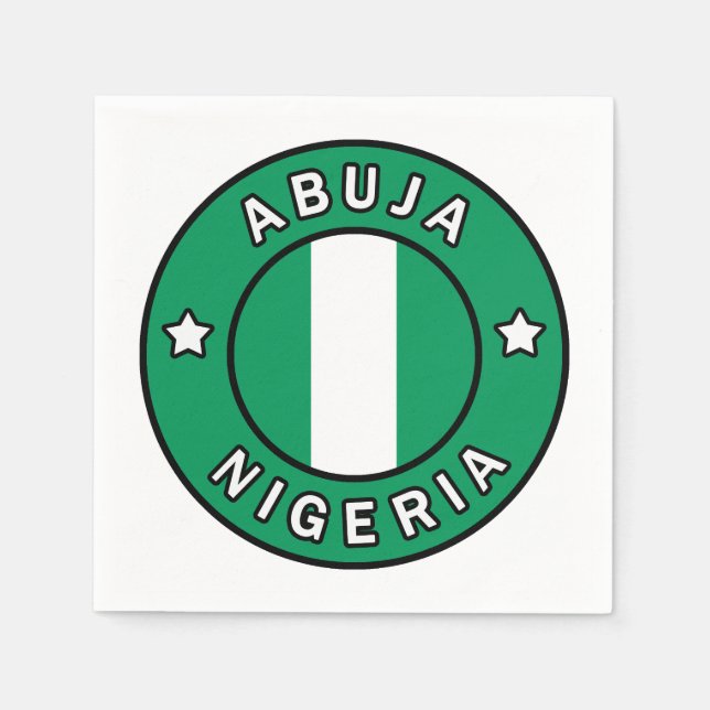 Serviette En Papier Abuja Nigeria (Devant)